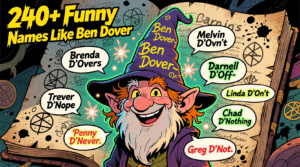 240+ Funny Names Like Ben Dover for Your D&D Character, Game, or Prank