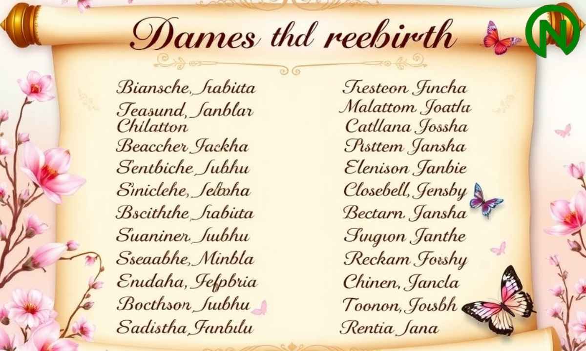 Names That Mean Rebirth
