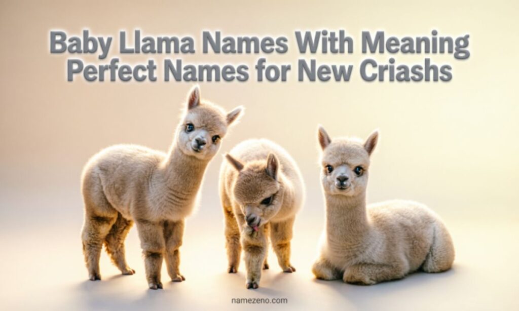 Baby Llama Names With Meaning Perfect Names for New Crias