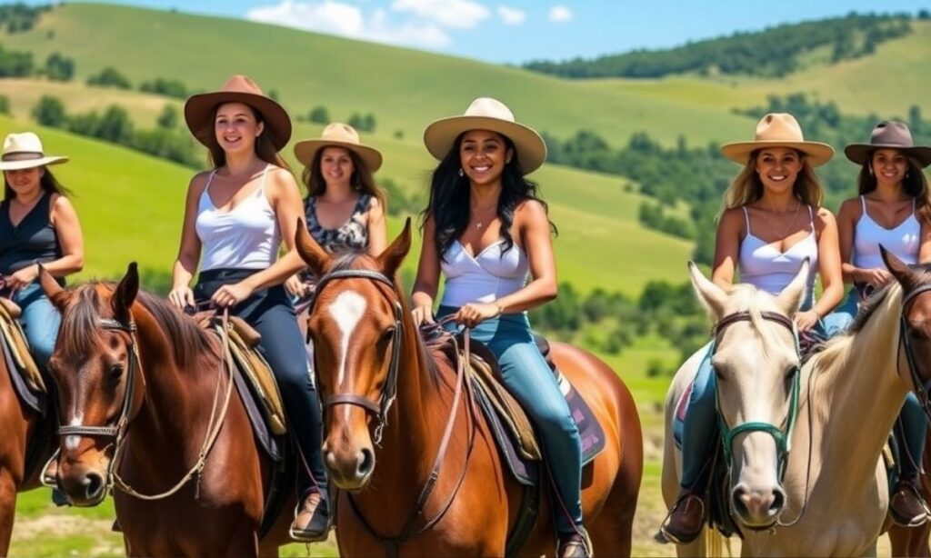 Girl Trail Ride Group