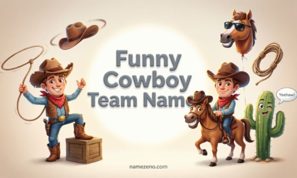 Funny Cowboy Team Names (With Emojis)