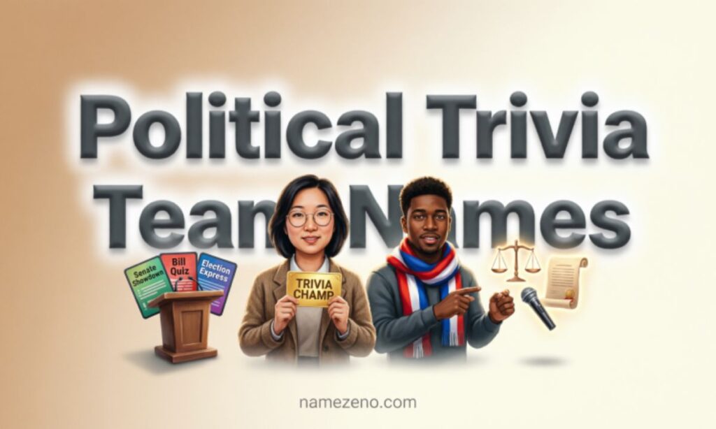 Political Trivia Team Names