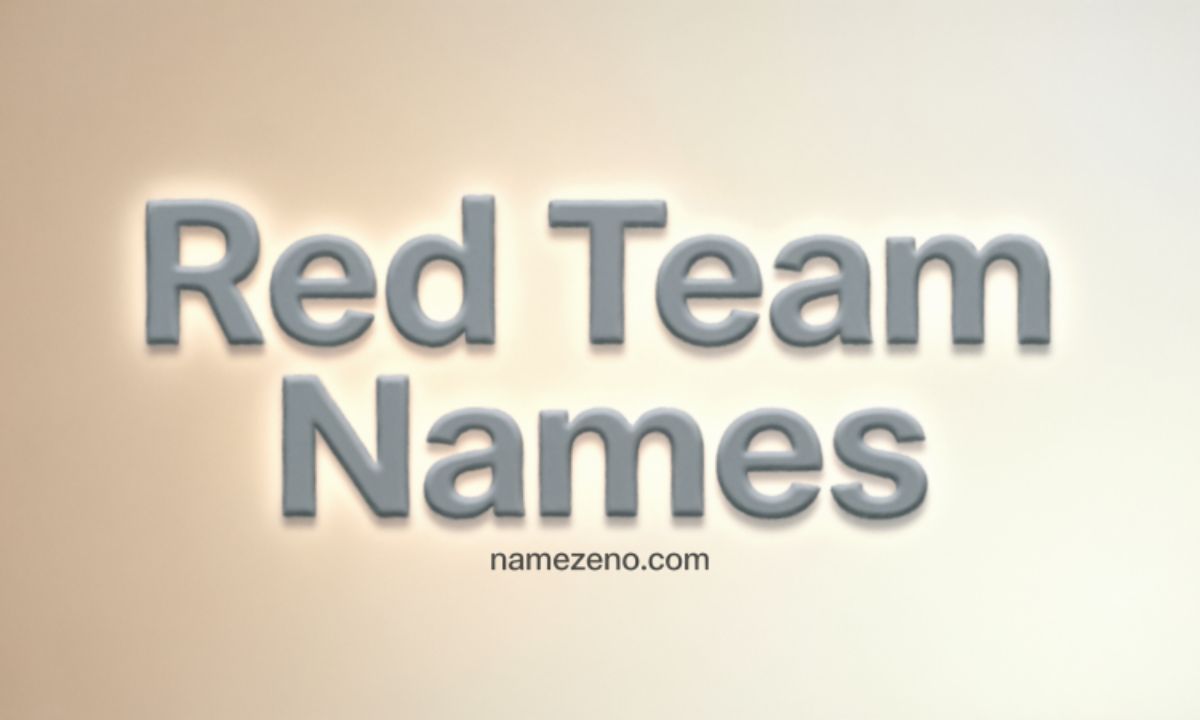 Red Team Names
