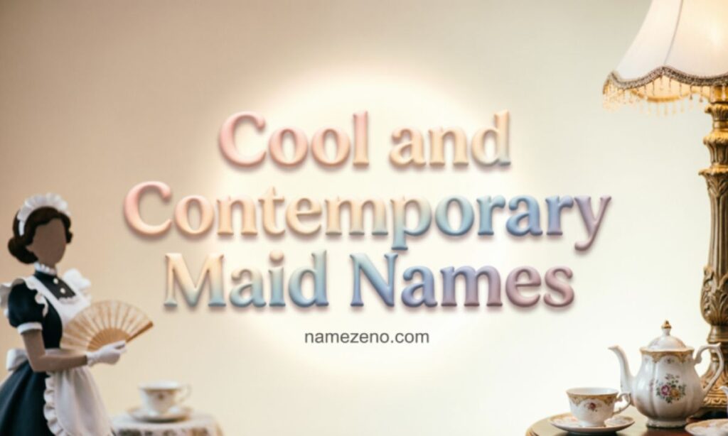 Cool and Contemporary Maid Names
