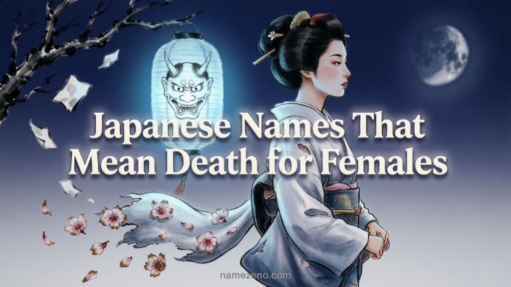 Create a professional modern blog thumbnail design.
Use the exact keyword “YOUR KEYWORD HERE” as the main bold center title.
Typography should be large, clean, and slightly 3D with soft shadow for depth.
Make the text look premium and eye-catching.
Generate high quality semi-realistic cartoon illustrations that match the keyword theme.
The characters or objects should look polished, slightly detailed, not flat vector.
Add soft lighting, smooth gradients, and subtle depth.
Background should have a soft gradient (beige to light cream or theme matching colors).
Add glow or light blur behind the title to make it pop.
Use subtle drop shadows for a modern YouTube-style look.
Layout balanced, cinematic composition.
Add small website text at bottom: namezeno.com
Style: semi-realistic cartoon, smooth shading, modern digital illustration, high detail but clean.
Aspect ratio 16:9
Japanese Names That Mean Death for Females