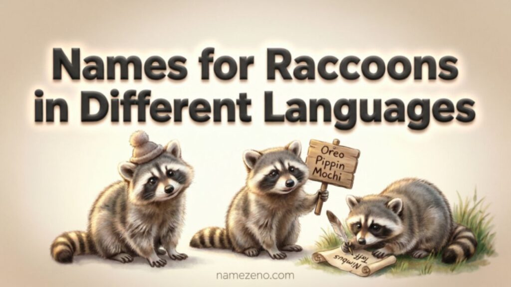 Names for Raccoons in Different Languages