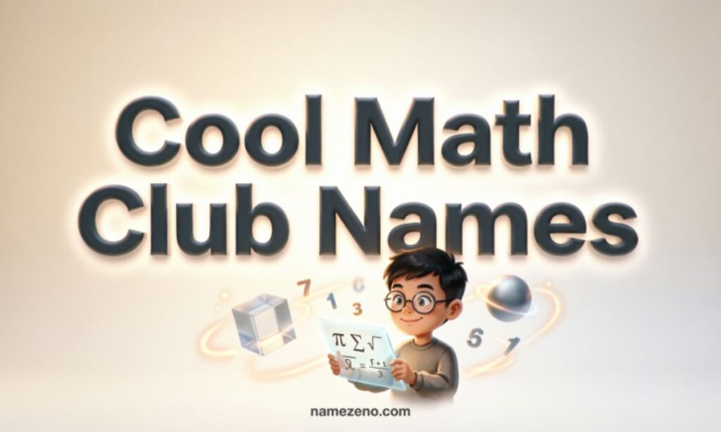 Cool Math Club Names