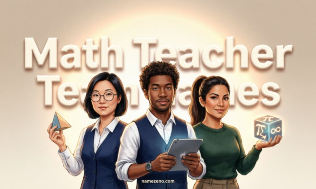Math Teacher Team Names