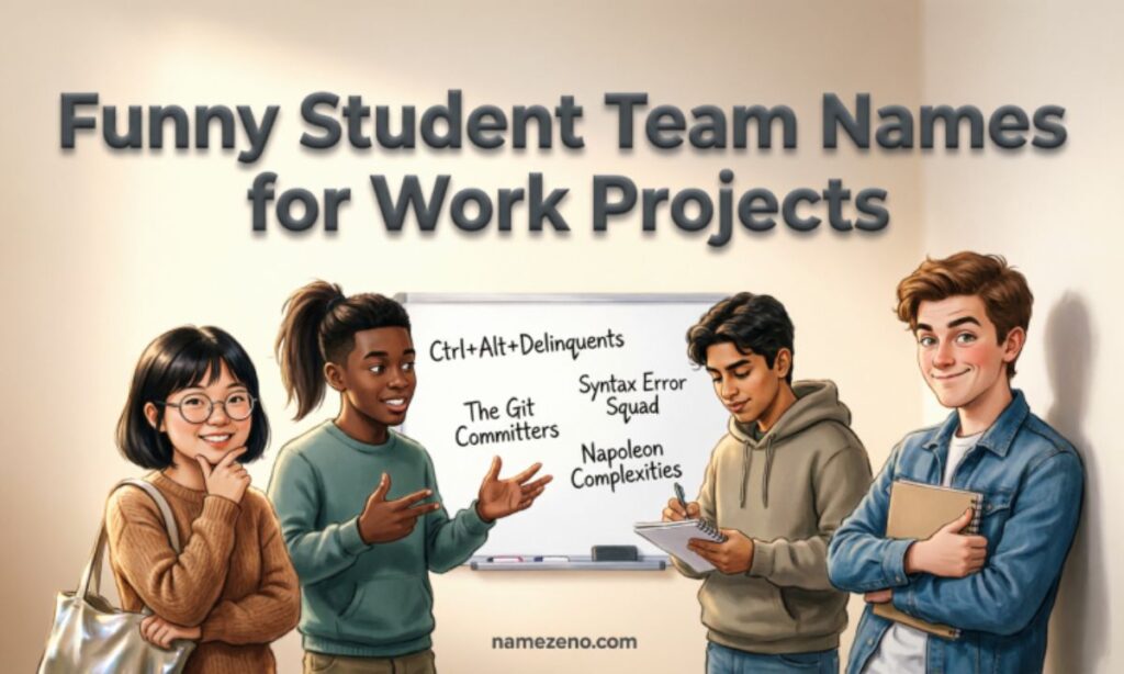 Funny Student Team Names for Work Projects