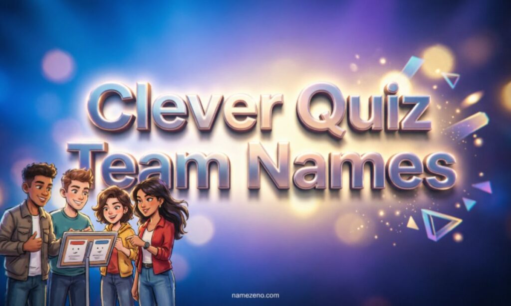 Clever Quiz Team Names