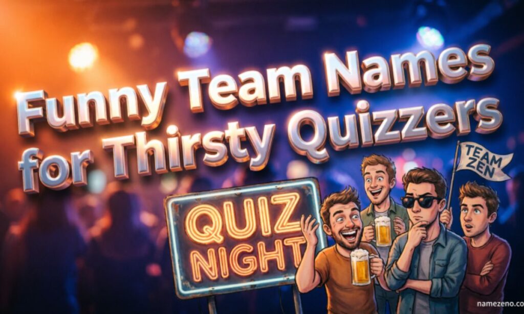 Funny Team Names for Thirsty Quizzers