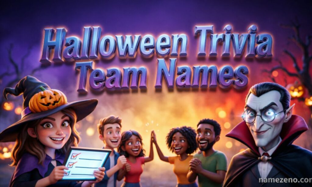 Halloween Trivia Team Names