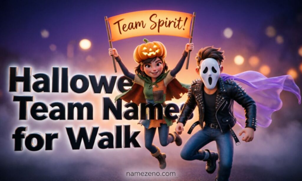 Halloween Team Names for Walk
