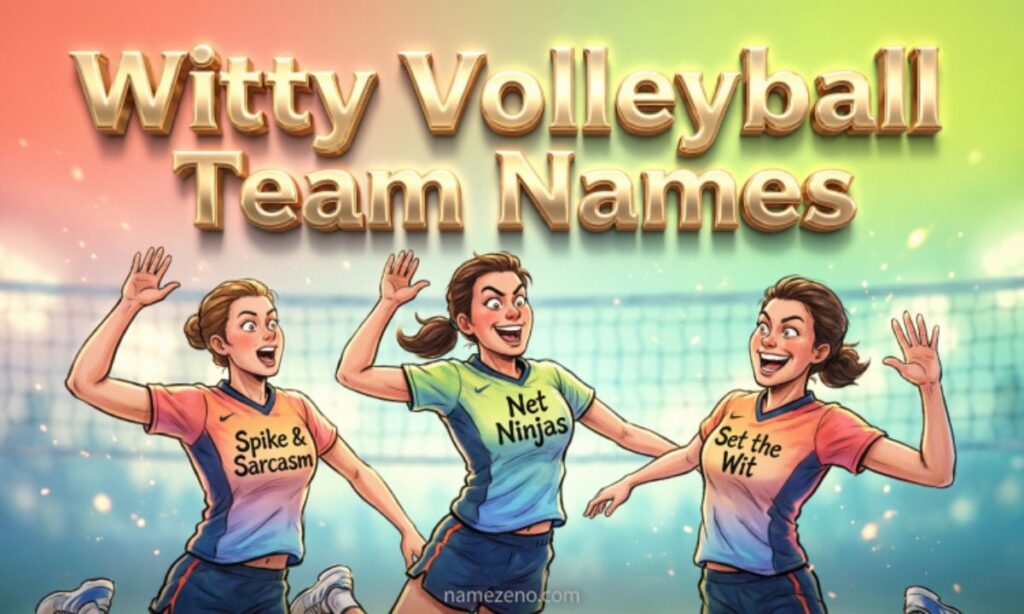 Witty Volleyball Team Names