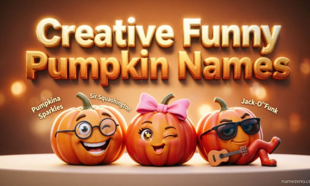 Creative Funny Pumpkin Names