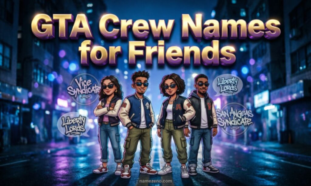 GTA Crew Names for Friends