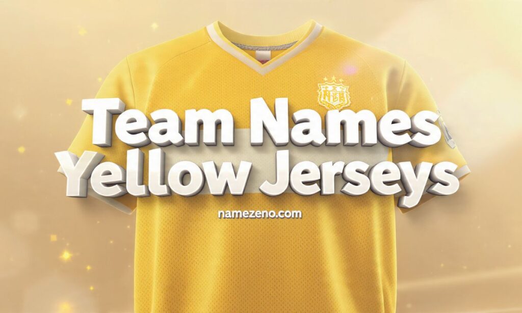Team Names for Yellow Jerseys