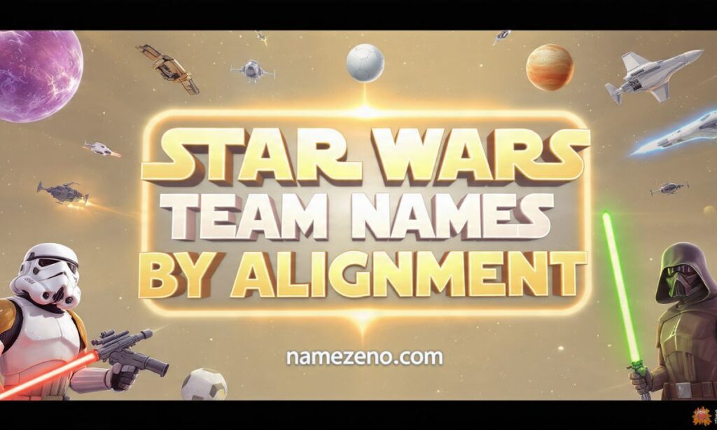 Star Wars Team Names by Alignment