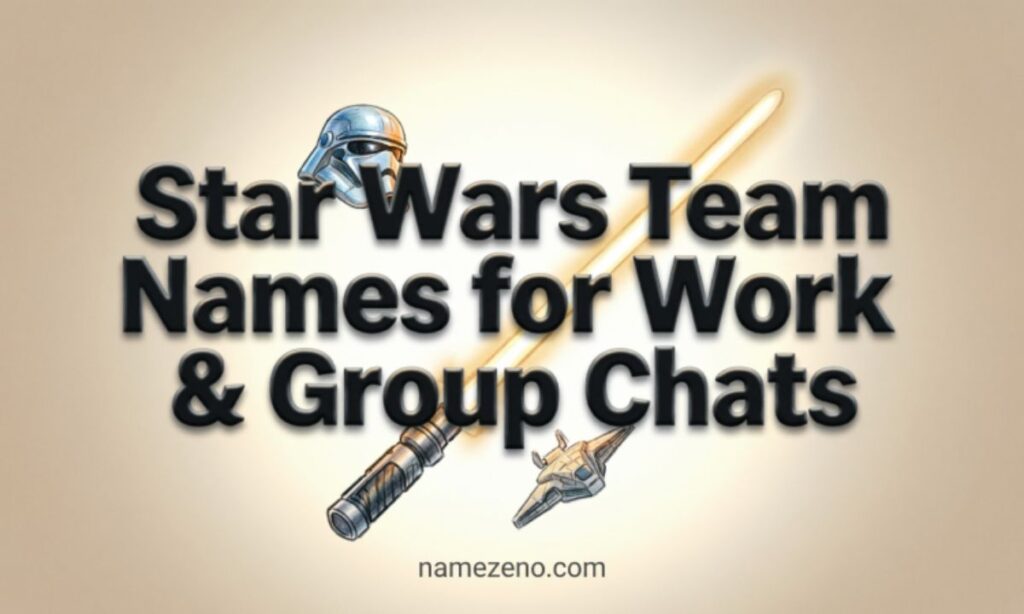 Star Wars Team Names for Work & Group Chats
