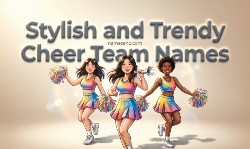 Stylish and Trendy Cheer Team Names