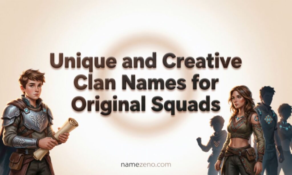 Unique and Creative Clan Names for Original Squads