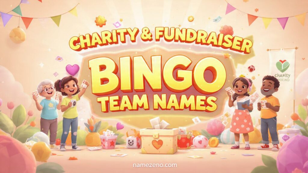 ❤️ Charity & Fundraiser Bingo Team Names