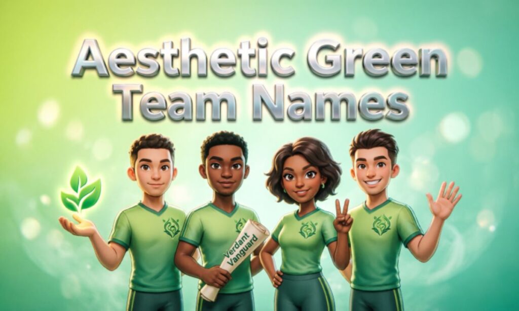 Aesthetic Green Team Names